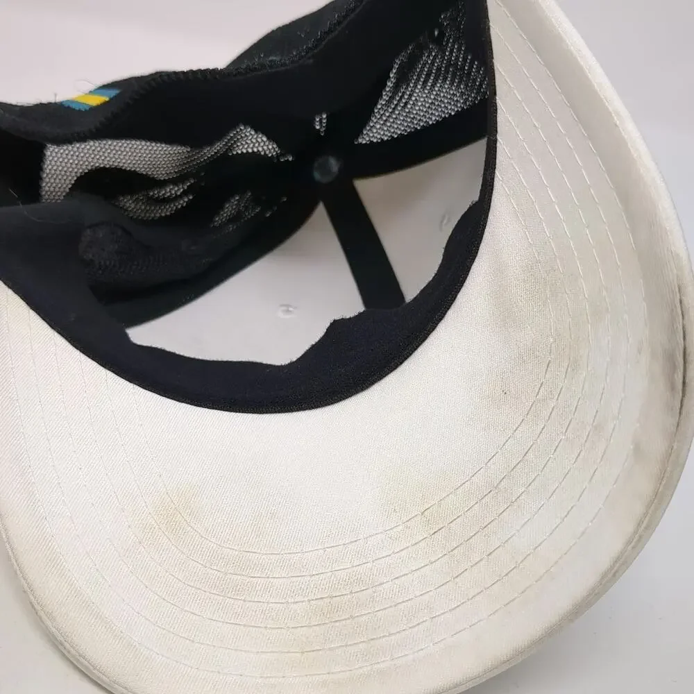 Legacy Baseball Cap White M Valentines Dive Center Bahamas Shark Mesh Back Hat